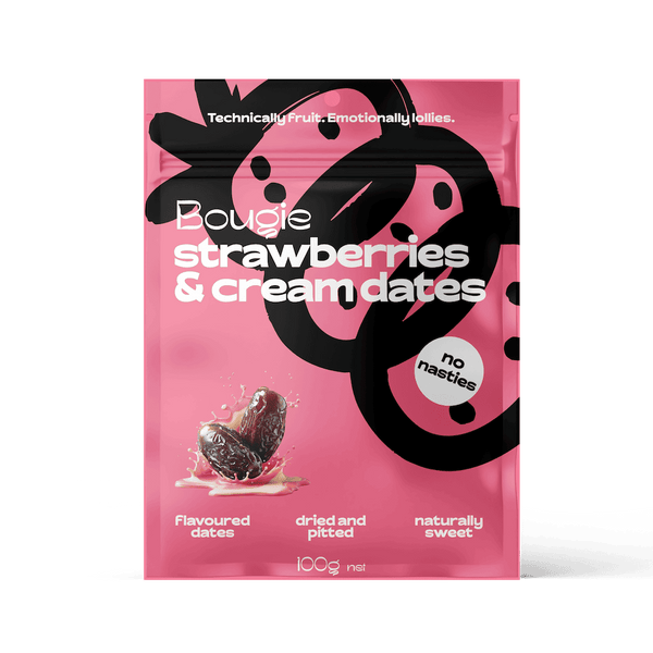 Bougie Strawberries & Cream Dates (100g)